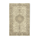 Handmade antique oriental beige rug 187 cm x 300 cm