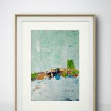 Original Mediterranean landscape abstract painting