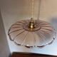 Vintage pink glass pendant light