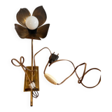 Applique fleur laiton
