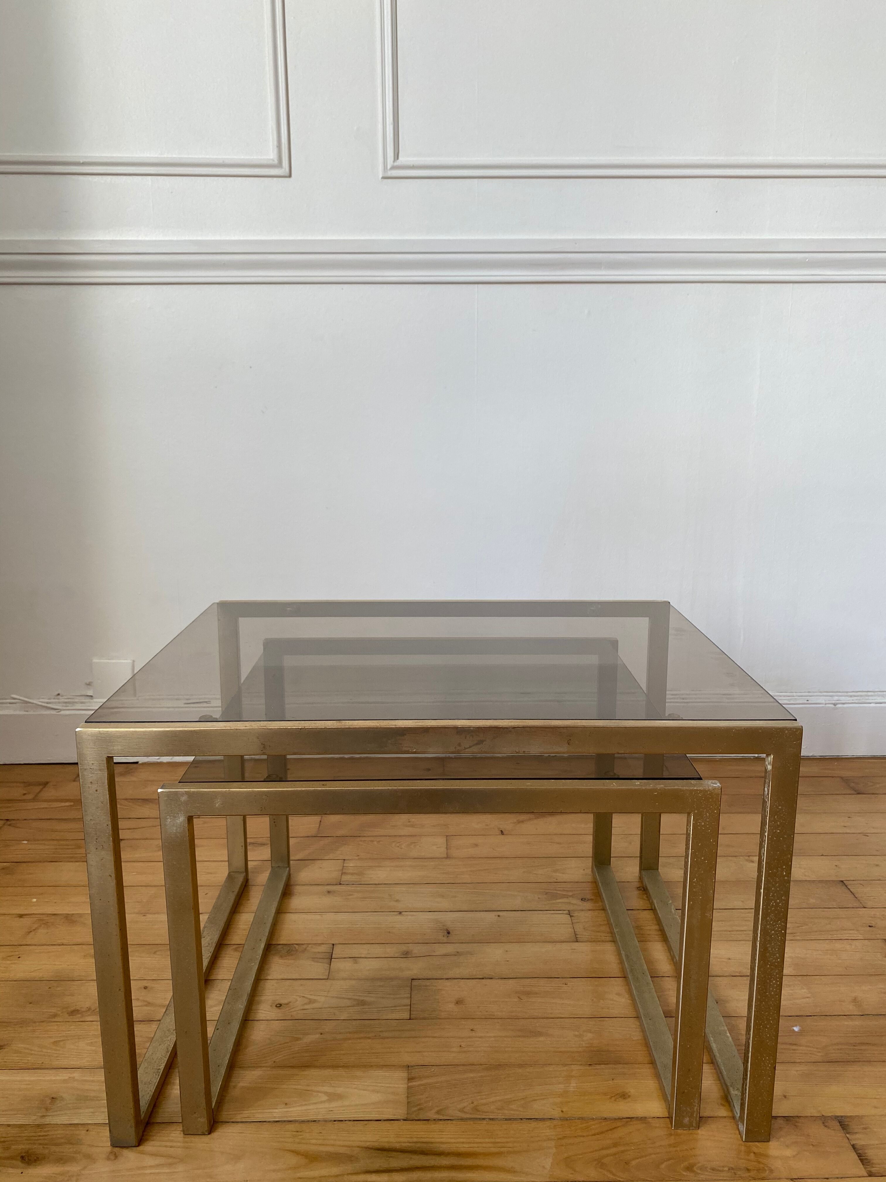 Vintage golden gigognes tables