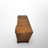 Italian art deco walnut chest of drawers, 1940s.
