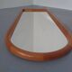 Large Cathedral Teak Mirror by Kai Kristiansen for Vildbjerg Møbelfabrik, 1960s