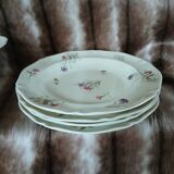 Service of 8 plates + 1 compote dish Limoges France