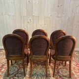 Set of 6 Art Deco style chairs