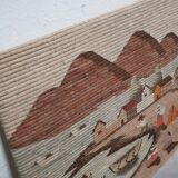 Vintage wool wall tapestry