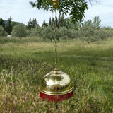 Bistro fringe pendant light, solid brass billiard table