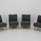 1970s  modular sofa or chairs in beech wood and Kirgby fabric, Czechoslovakia