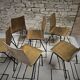 6 chaises Hiller empilable 1970