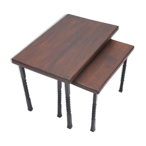 Paire de tables gigognes