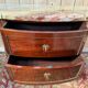 Louis XVI half-moon commode in mahogany and marble
