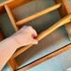 Wooden shelf with unroller wipes everything
