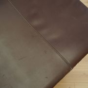 Brown leather armchair, Italian design, 1960s, production: Italy