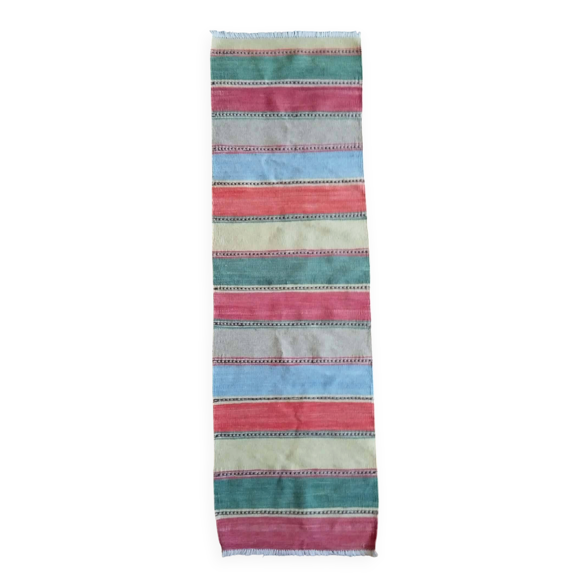 Handmade Qashqaï hallway rug 186x57cm