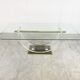 Vintage lucite and brass dining table, 1970s