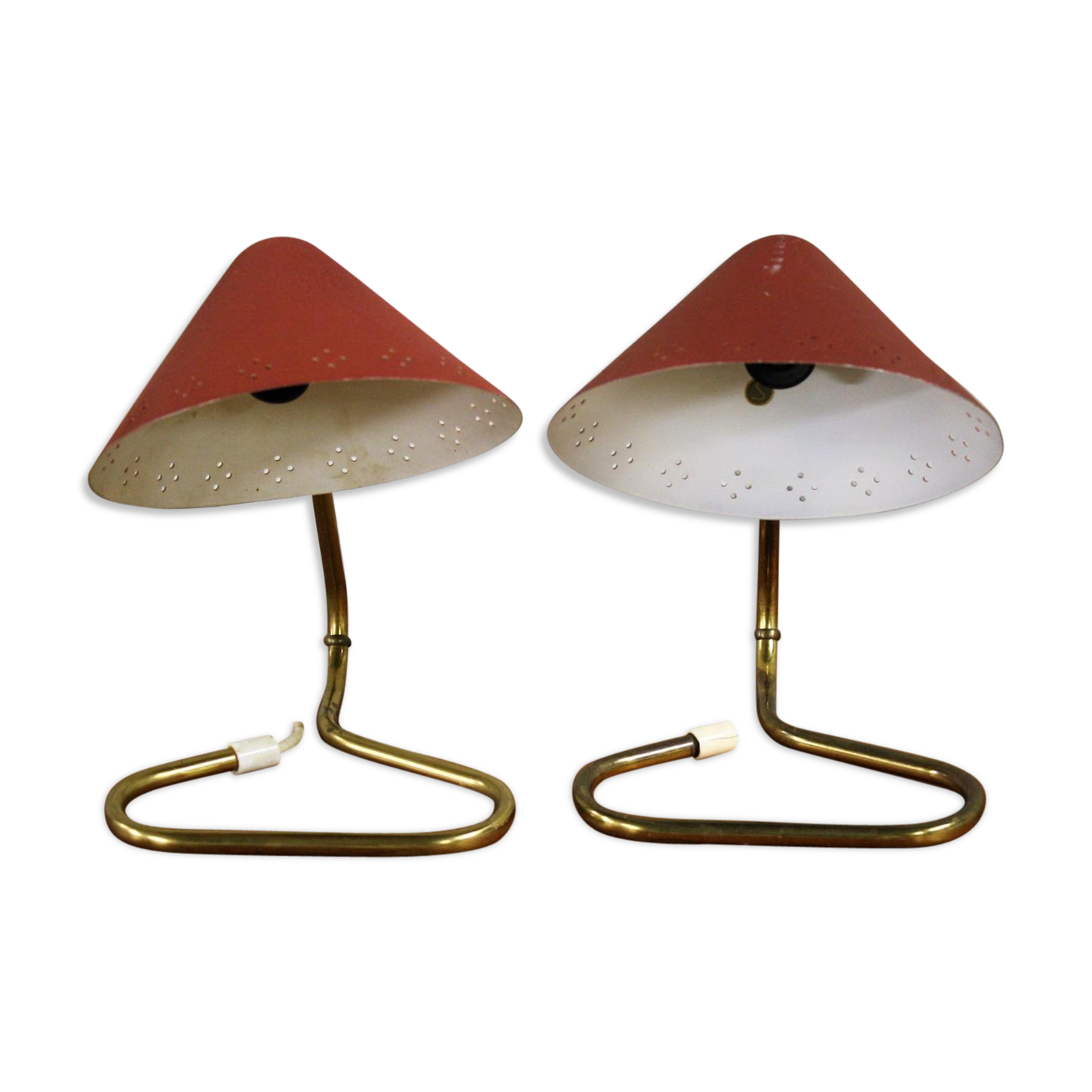 Pair of desk lamps mid century by Erik Wärna for Rydahls 1950 s