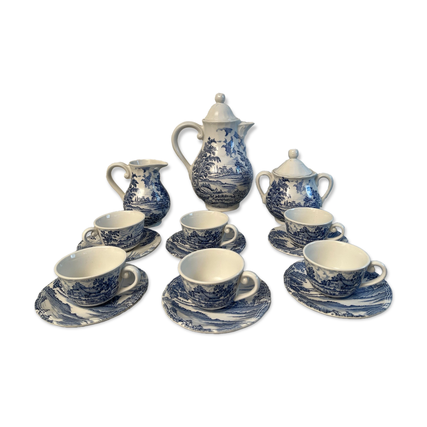 English style coffee service 70s