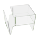 Coffee table plexiglass magazines holder