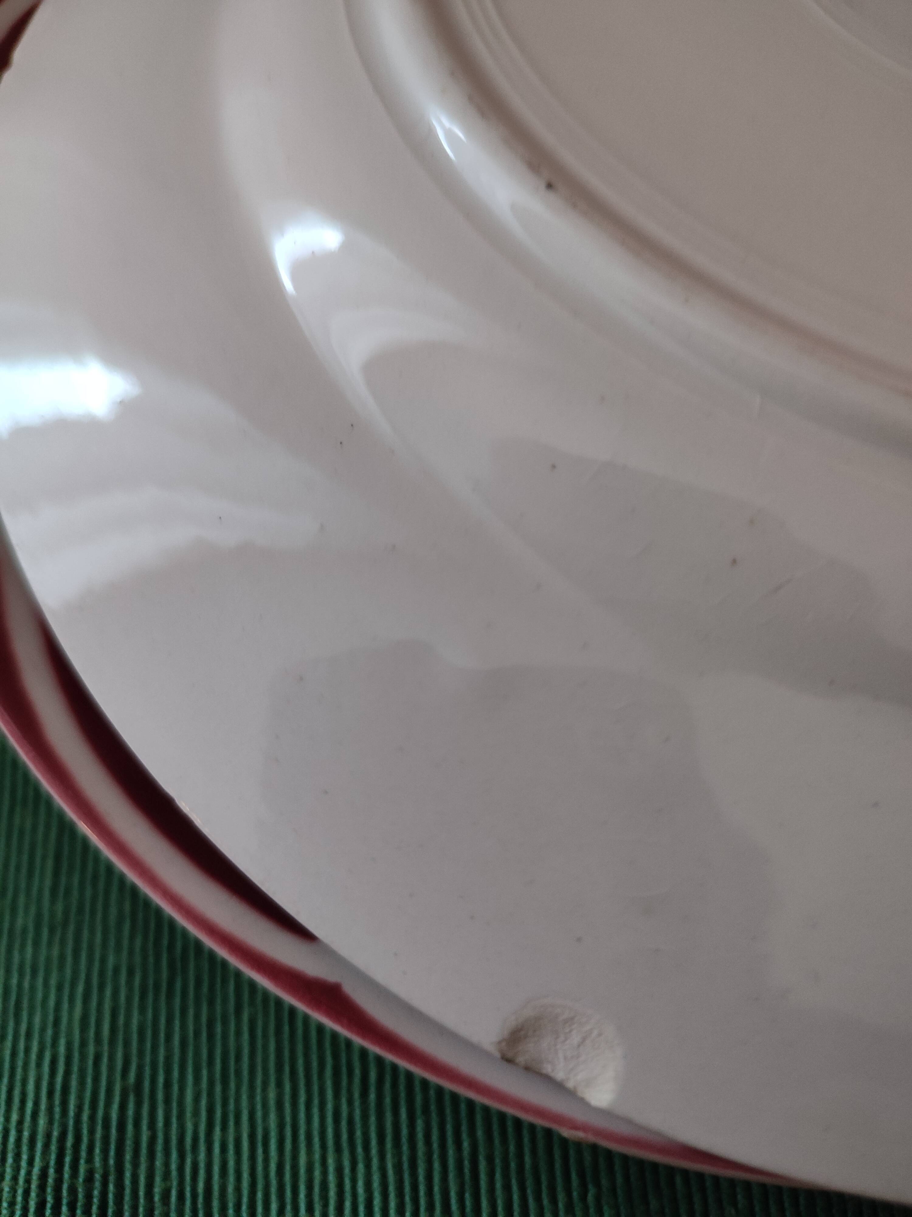 Set of 6 ceramic plates from Sarreguemines
