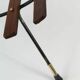 portariviste vintage legno metallo ed inserti in ottone