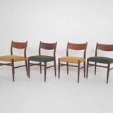 Set of four teak Pastoe "SA10" dining chairs, The Netherlands 1959