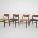 Set of four teak Pastoe "SA10" dining chairs, The Netherlands 1959