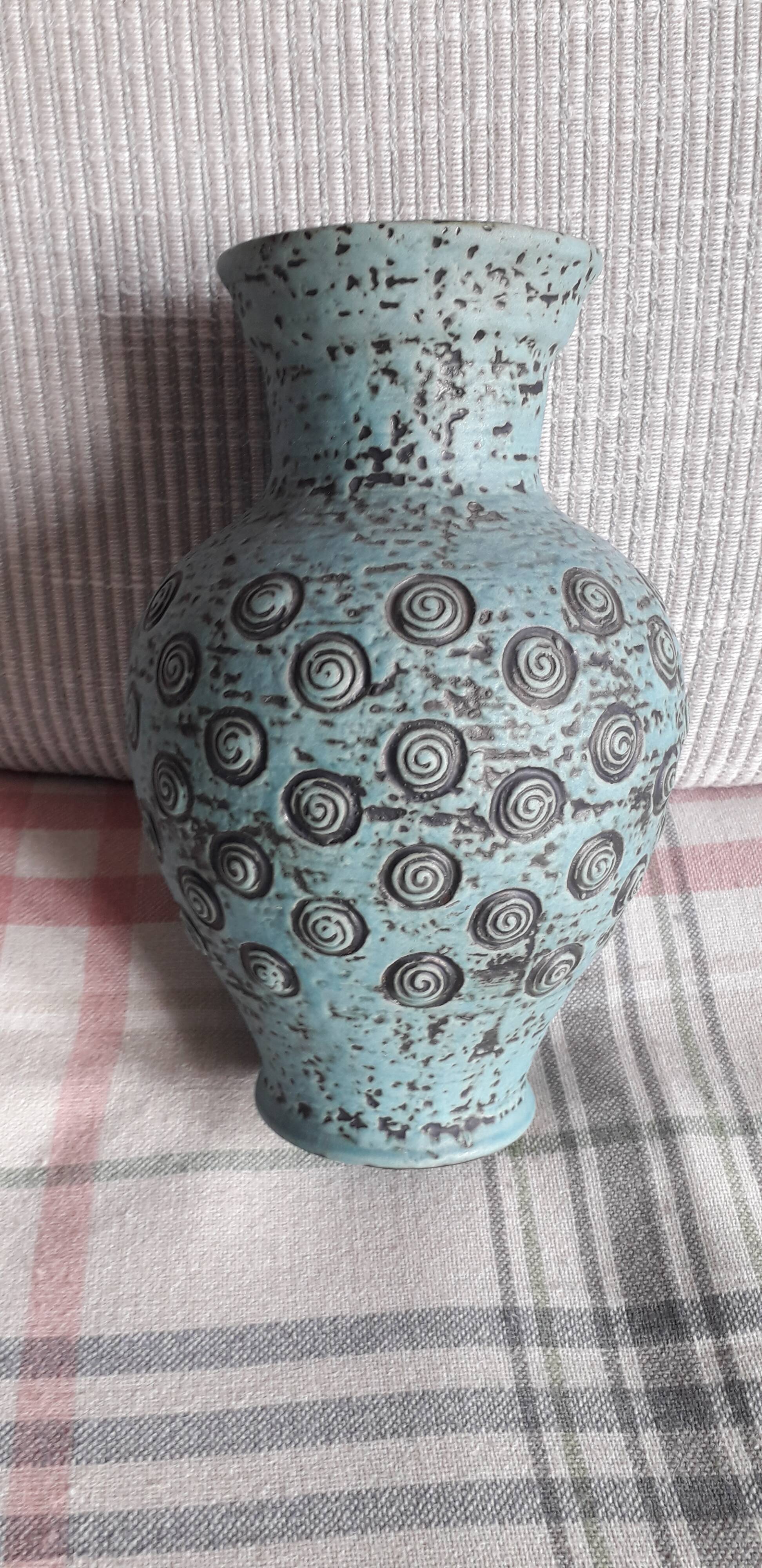 Original vintage ceramic vase signed Jasba.