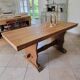 Monastery dining table, farmhouse, solid oak, antique vintage.