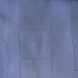 Feathered embroidered linen nape