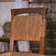 Ensemble de 5 chaises en chêne et jonc dans le goût de Charles Dudouyt 1950’s