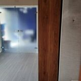 Large Gauthier library – warm wood – elegant lines – 21