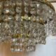 Ceiling lamp crown brass with vintage tassels