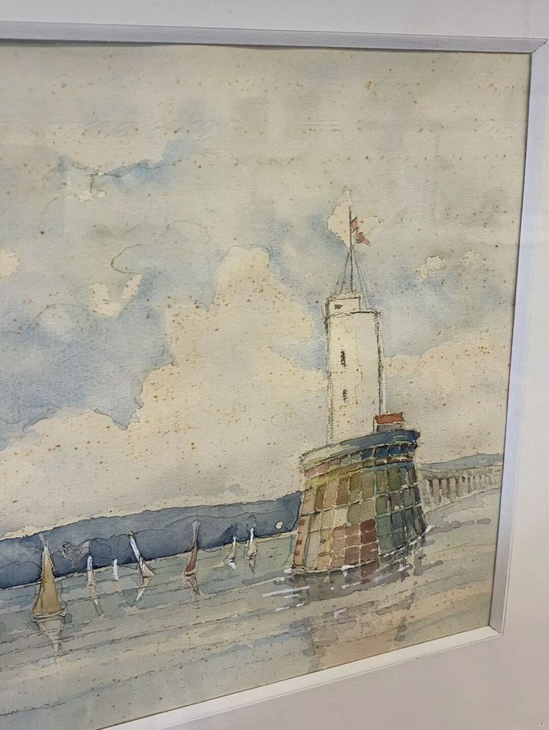 Aquarelle marine Gérard Vitou 8.66