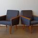 Fauteuils modernes du milieu du siècle 1970. Ensemble de 2.
