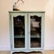 Painted wooden glass library