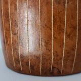 70s ridged ceramic vase