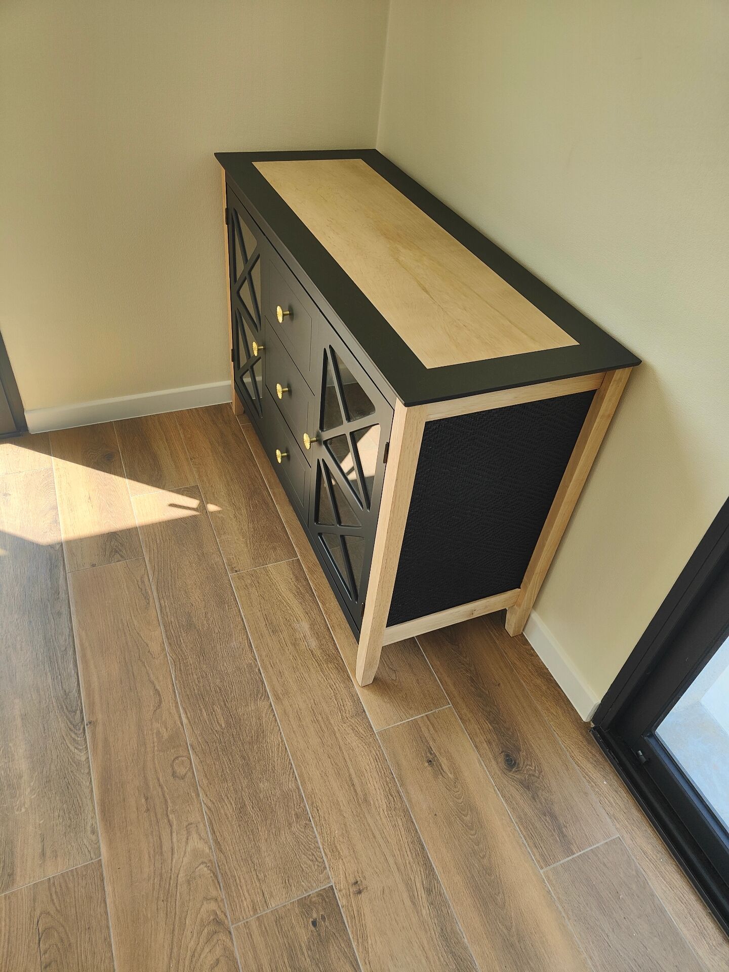 Matte black furniture