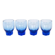 Set of cobalt glasses, Danish design, 1970s, manufactured in Denmark