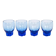 Set of cobalt glasses, Danish design, 1970s, manufactured in Denmark