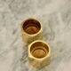 Pair of Swedish brass candlesticks from the mid-century by Inga Bjornsson Fakt