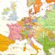 Great map of German geography - Europe 17th century