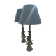 Colonial spirit bronze monkey bedside lamps