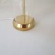 Mid-century glass and brass table lamp Bergbom B-019 Sweden 1960s