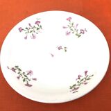 1900s Deep plate White porcelain with floral decoration