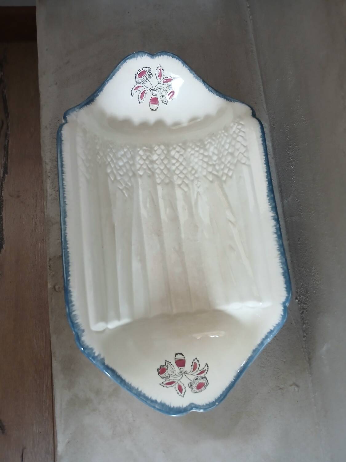 Antique asparagus dish