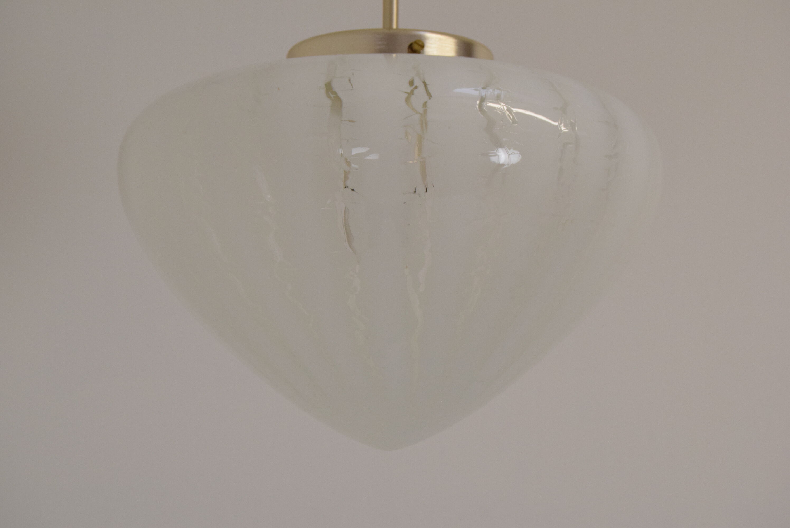 Mid-century Glass Pendant,Czechoslovakia,1970's.