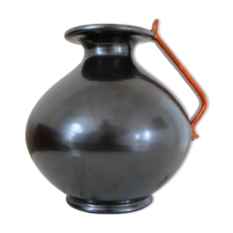 Art Deco ceramic globe vase by Upsala Ekeby, Sweden, 1930s