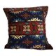 Ethnic wool cushion cover embroidered by hand 40x40 cm