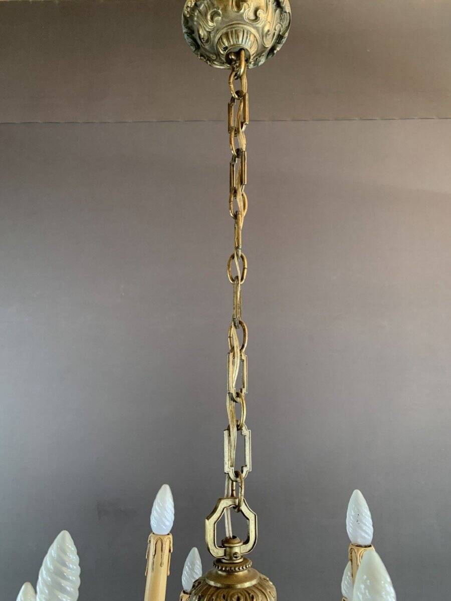 Bronze Chandelier Early 20th Century