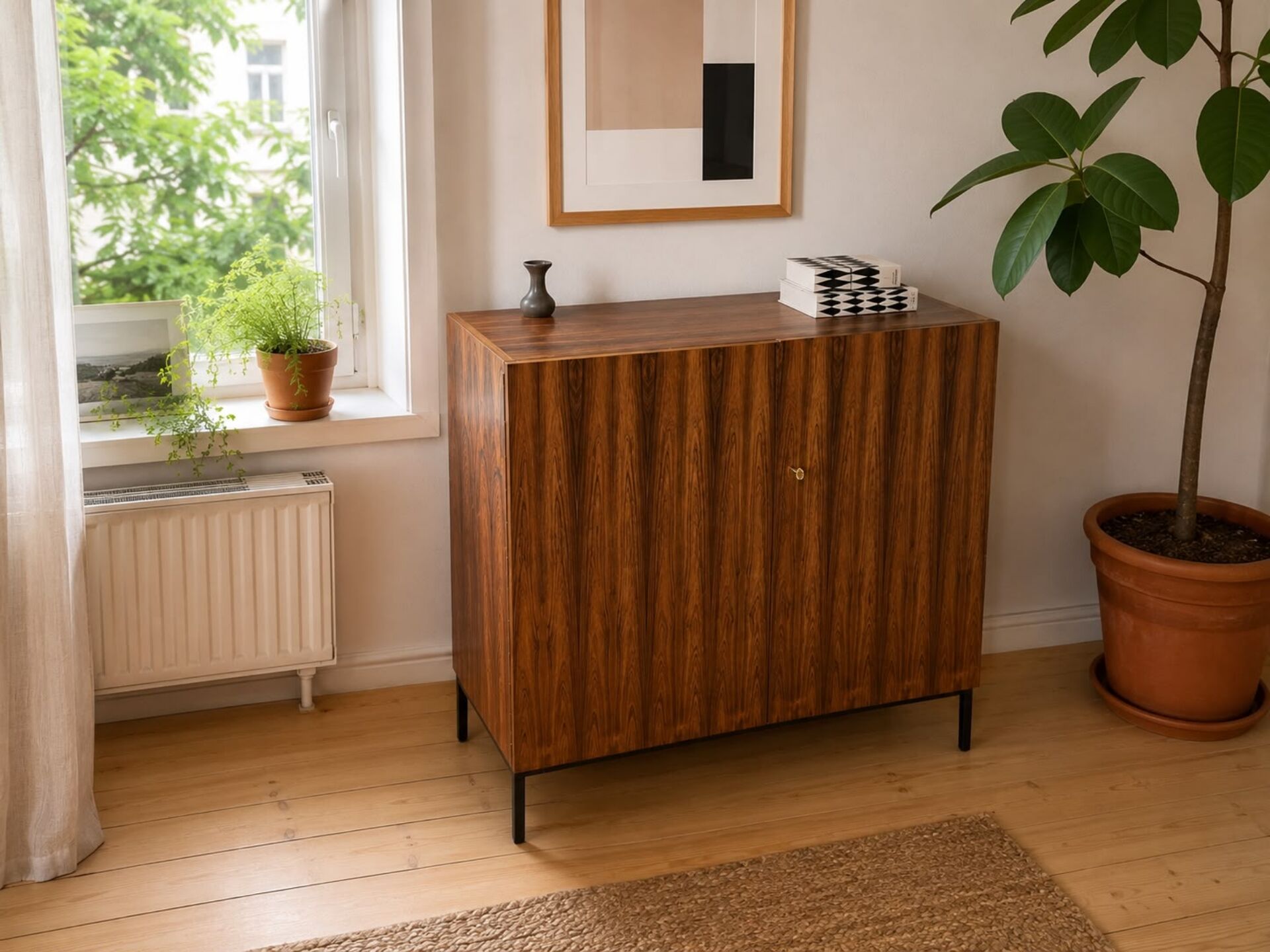 Mid Century Sekretär Magic Box Home Office aus edlem Palisanderholz